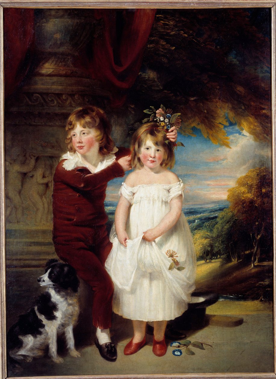 Brat i siostra Obraz Williama Beecheya (1753-1839) Nd. 1,67x1,23 m² autorstwa William Beechey