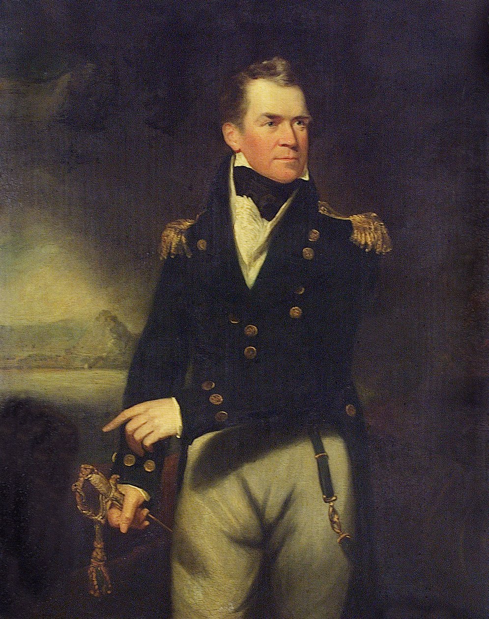 Kapitan Sir George Ralph Collier (1774-1824), ok. 1814 (olej na płótnie) autorstwa William Beechey