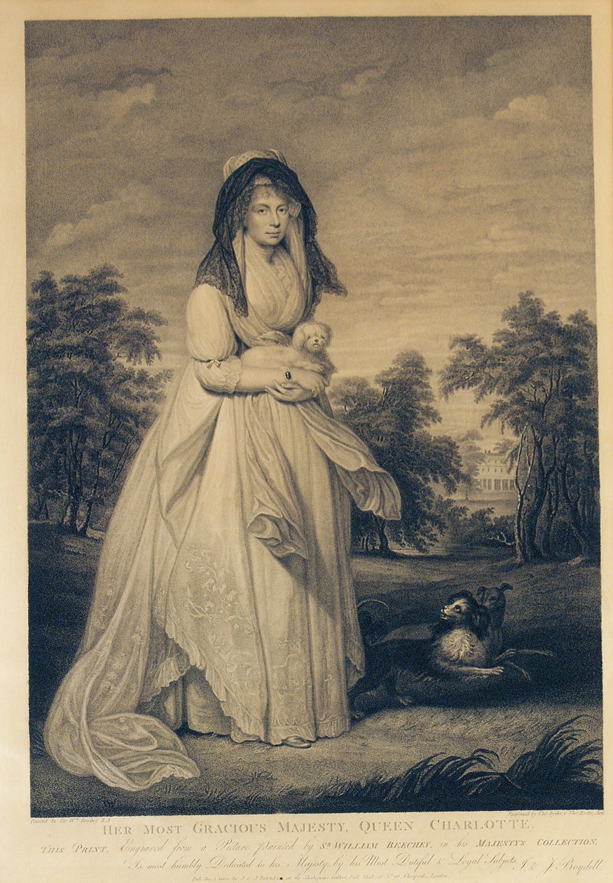 Jej Najwspanialsza Wysokość Królowa Charlotte, grawerowane przez Thomasa Rydera i Thomasa Rydera Jnr., 1804 autorstwa William Beechey