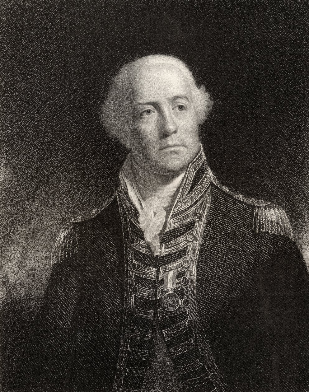 James Gambier, rycina autorstwa W. Holla, z "National Portrait Gallery, tom V", opublikowana ok. 1835 r. autorstwa William Beechey