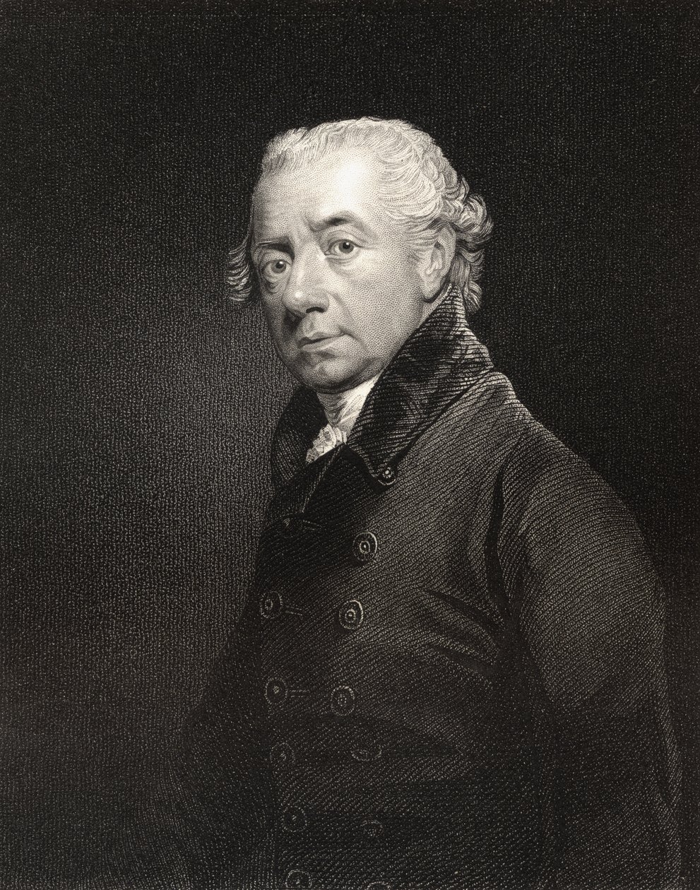 John Heaviside, rycina Johna Cochrana (fl.1821-65), z „Narodowej Galerii Portretów, tom II”, wydana ok. 1835 autorstwa William Beechey