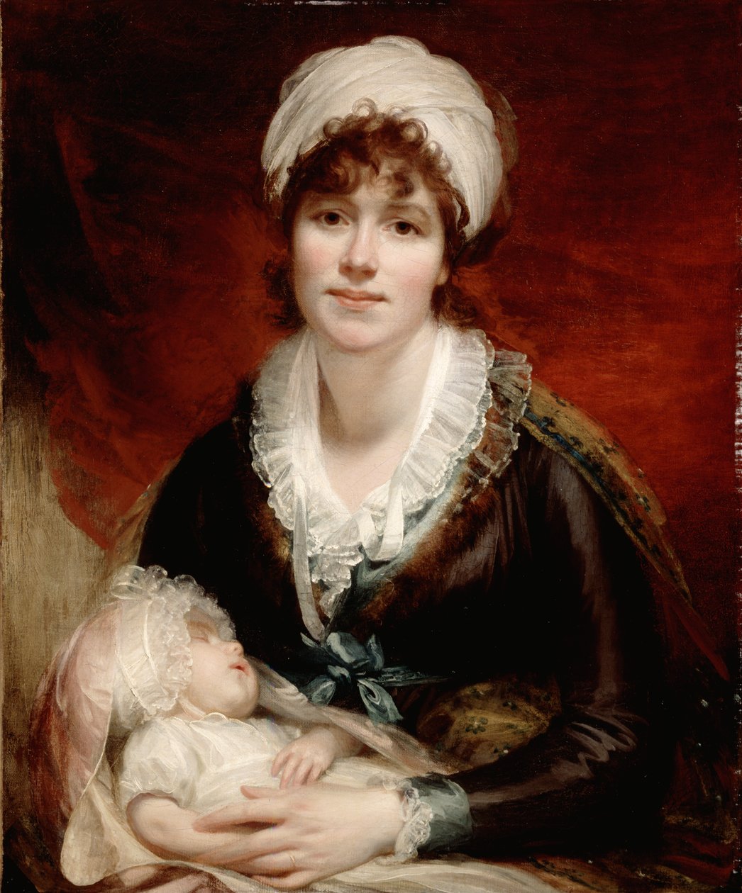 Lady Beechey i jej dziecko, ok. 1800 autorstwa William Beechey