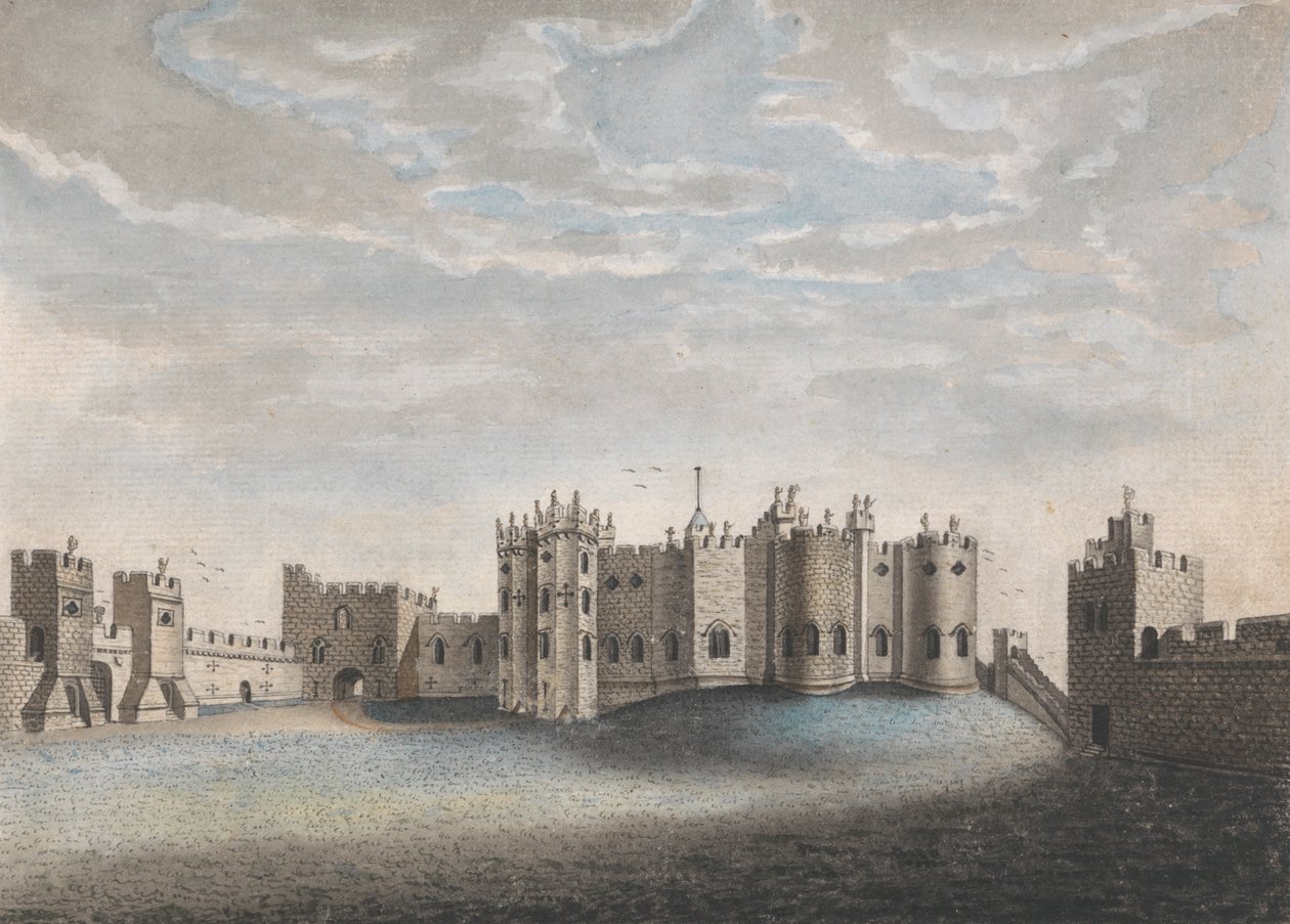 Zamek Alnwick autorstwa William Beilby