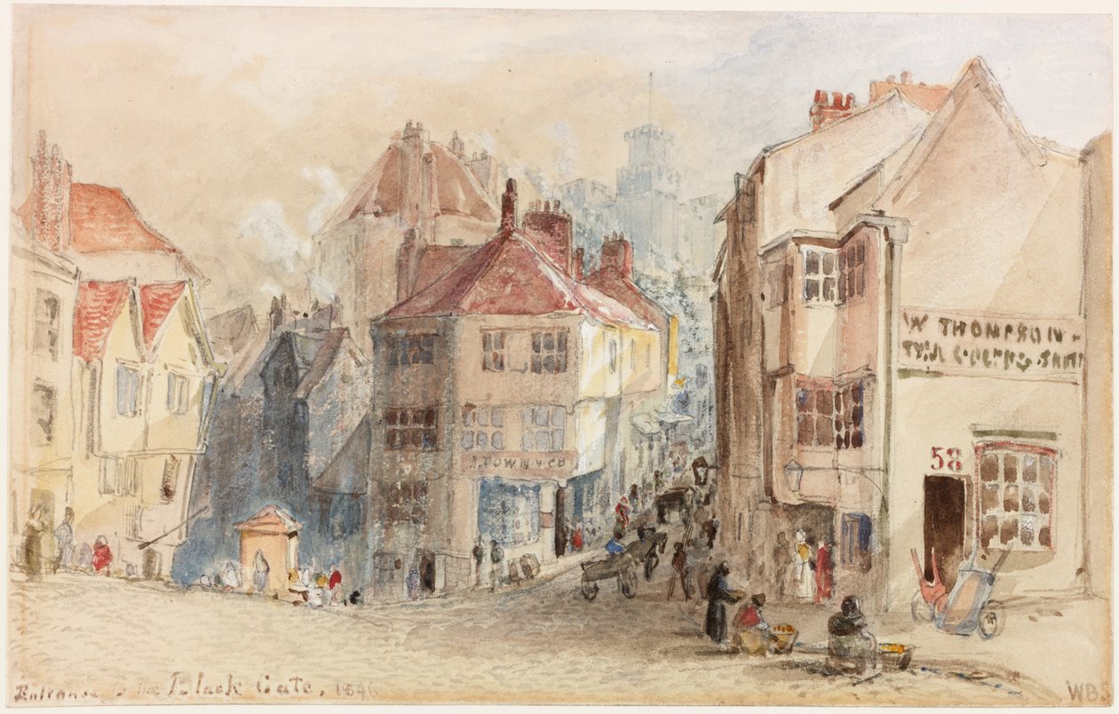 Wejście do Czarnej Bramy, Newcastle (kolor nadwozia) autorstwa William Bell Scott