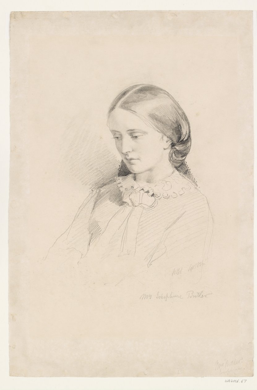 Josephine Butler, wczesna działaczka feministyczna autorstwa William Bell Scott