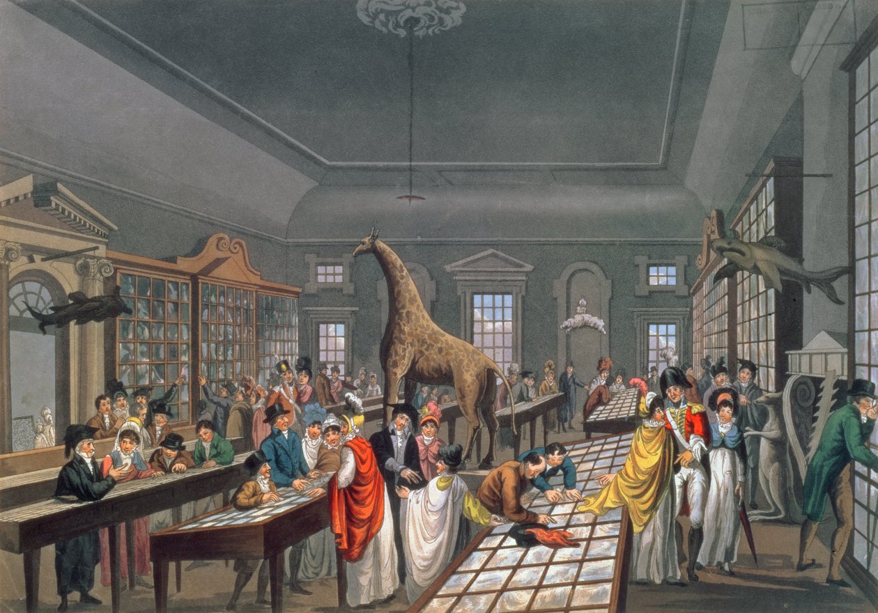 Wnętrze Sali Egipskiej, Piccadilly, sztychowane przez artystę, ok. 1815-25 (akwatinta) autorstwa William Benjamin Sarsfield Taylor