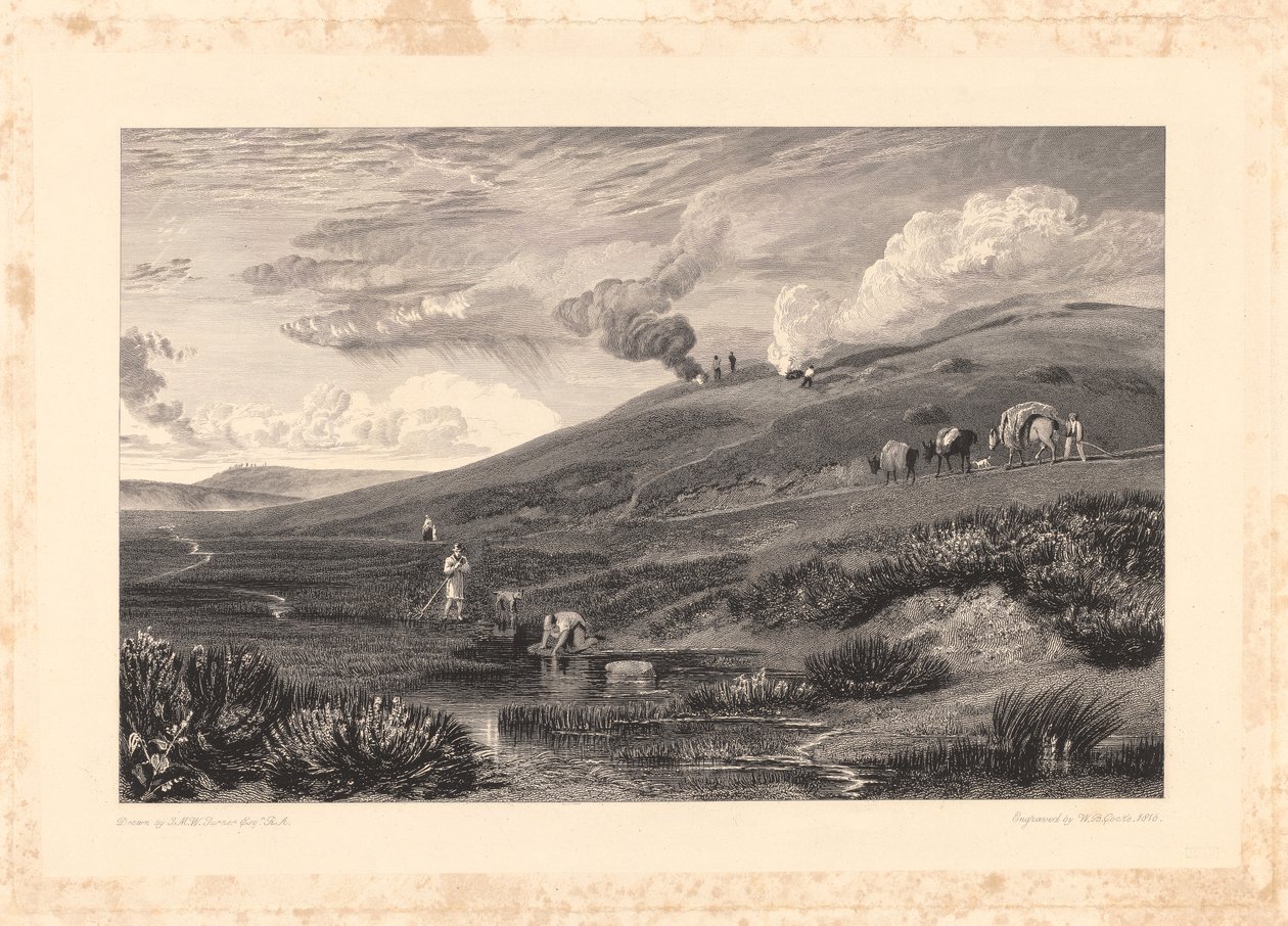 Dartmoor; Źródło Tamar i Torridge autorstwa William Bernard Cooke