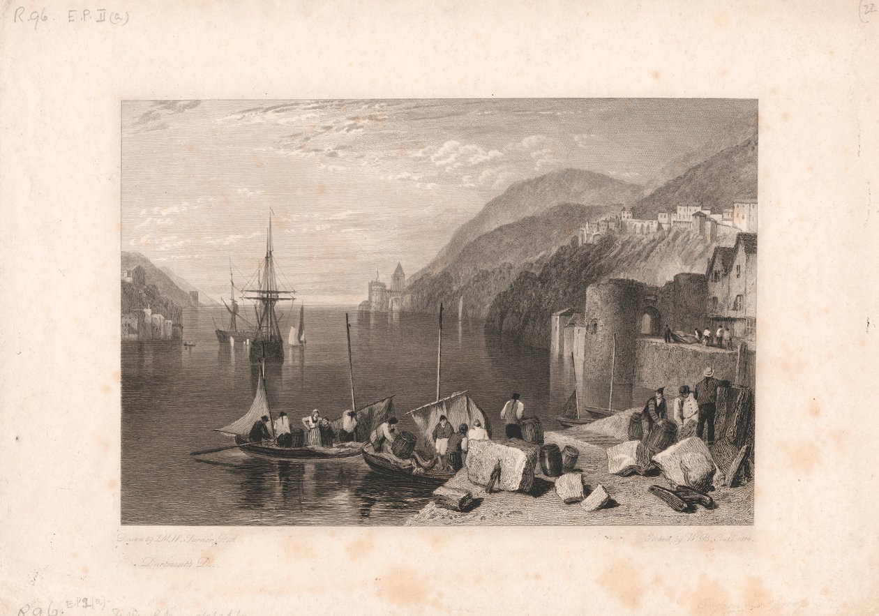Dartmouth, Devon autorstwa William Bernard Cooke