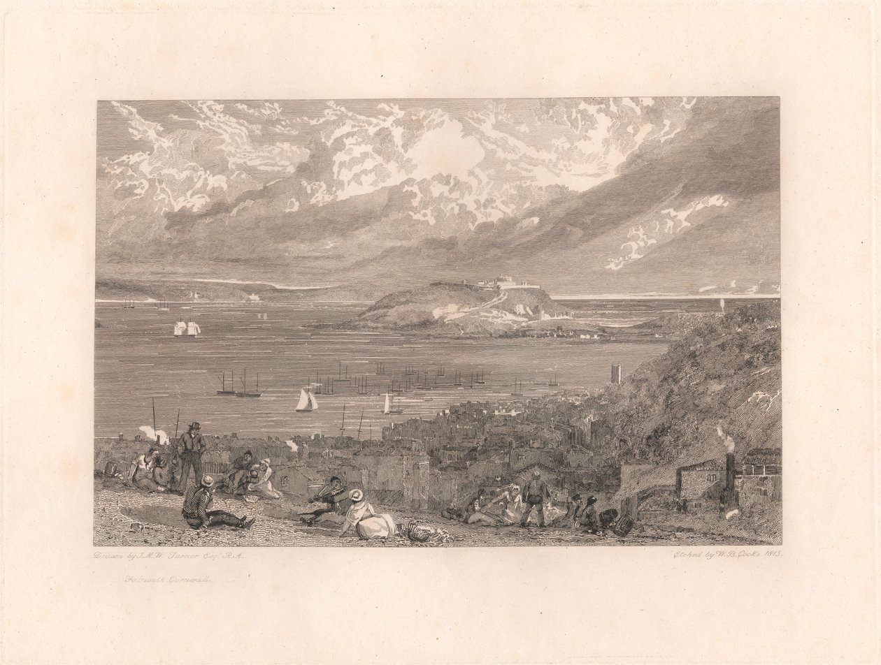 Falmouth w Kornwalii autorstwa William Bernard Cooke