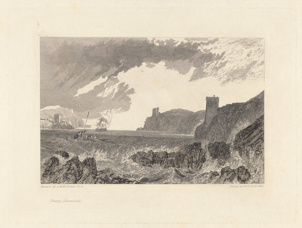 Fowey w Kornwalii autorstwa William Bernard Cooke