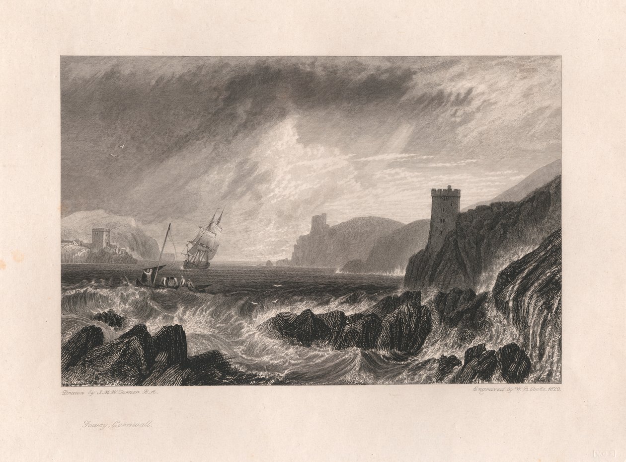 Fowey w Kornwalii autorstwa William Bernard Cooke