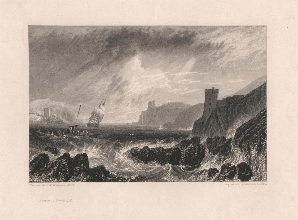 Fowey, Kornwalia autorstwa William Bernard Cooke