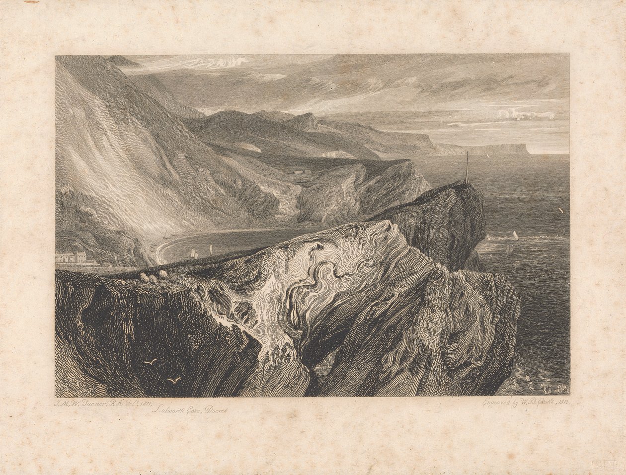 Lulworth Cove, Dorset autorstwa William Bernard Cooke