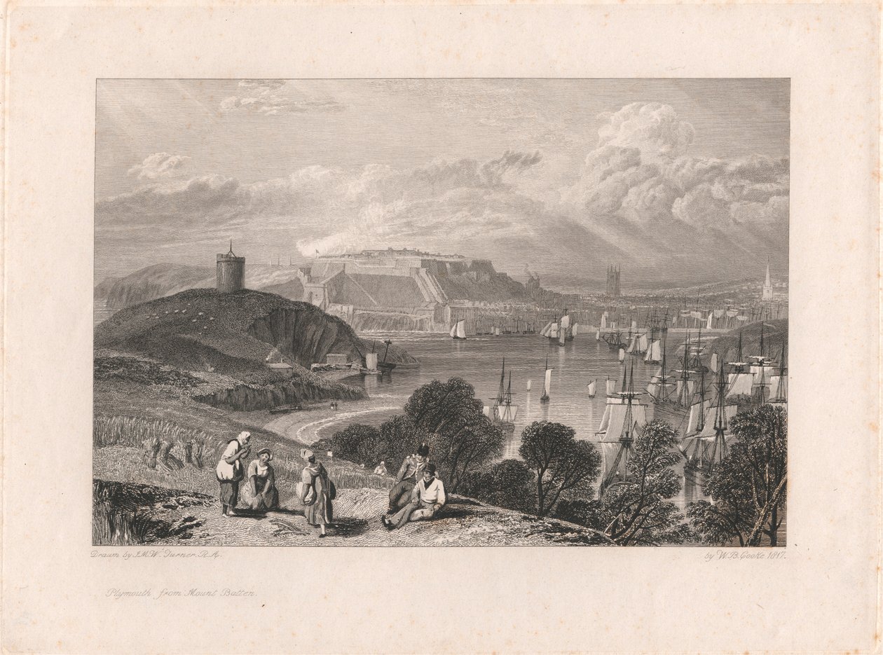 Plymouth z Mount Batten autorstwa William Bernard Cooke