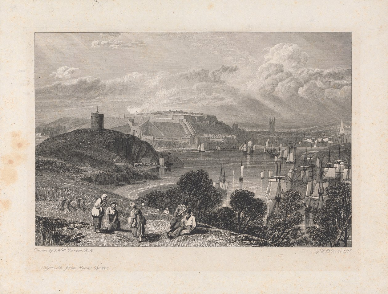 Plymouth z Mount Batten autorstwa William Bernard Cooke