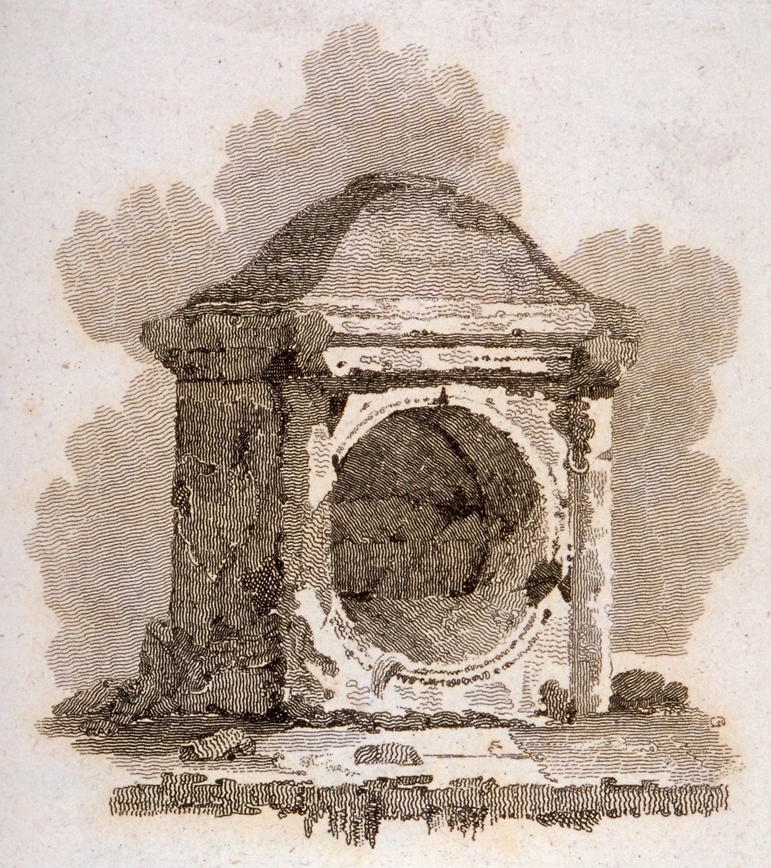 Londyński Kamień, Cannon Street, City of London, 1806 autorstwa William Bernard Cooke