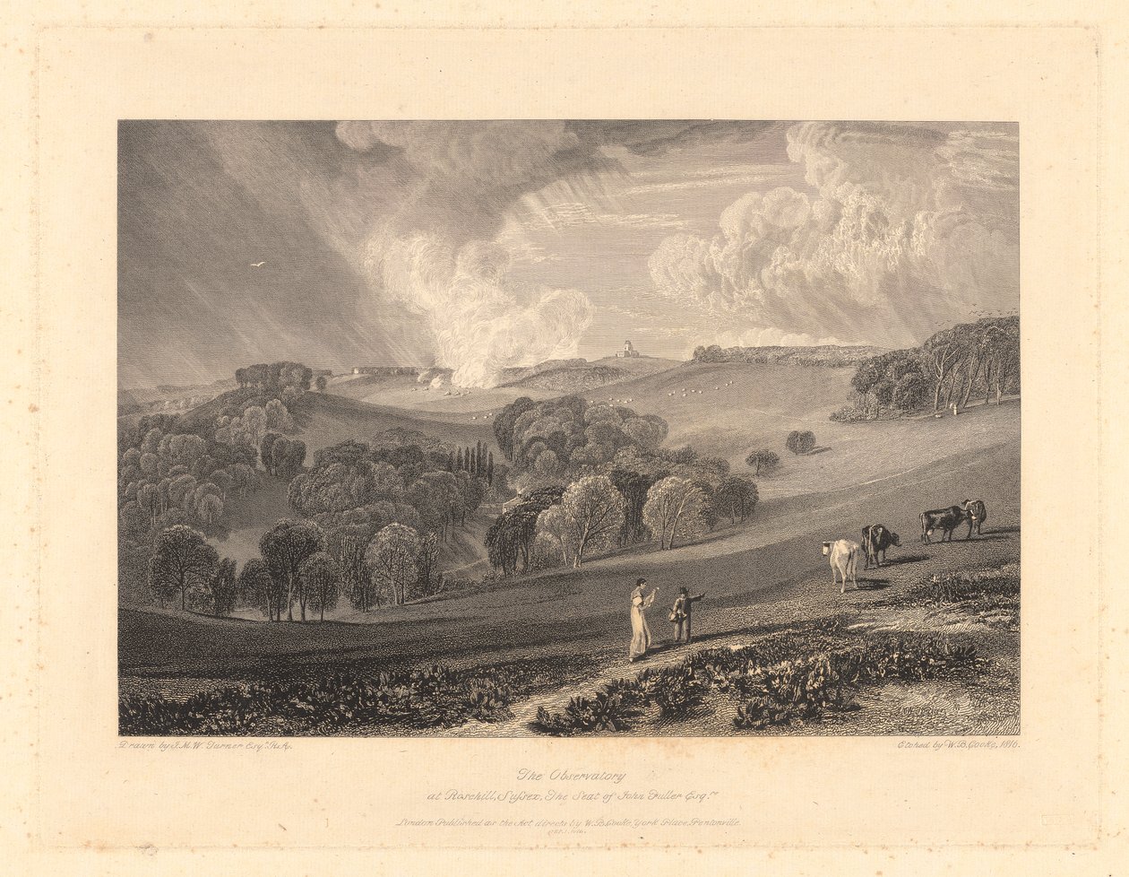 Obserwatorium w Rosehill, Sussex autorstwa William Bernard Cooke