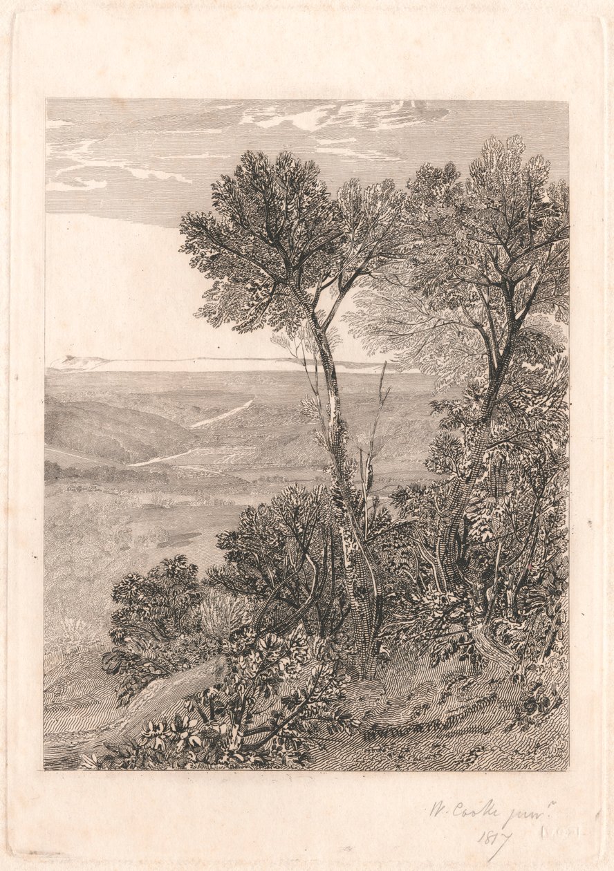 The Vale of Ashburnham, replika prawej połowy autorstwa William Bernard Cooke