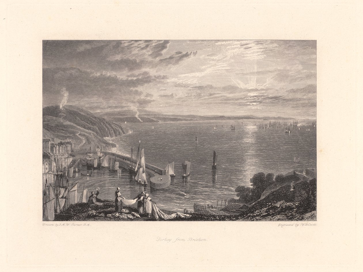 Torbay z Brixham autorstwa William Bernard Cooke