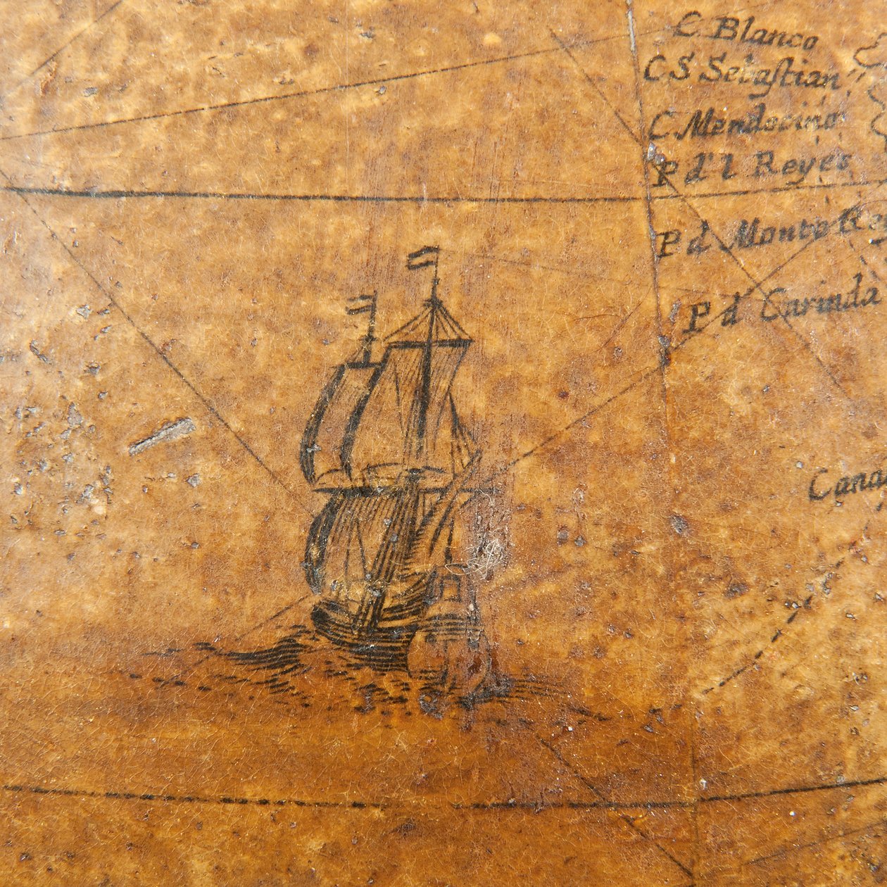 Wczesna angielska kula ziemska, c.1673 autorstwa William Berry