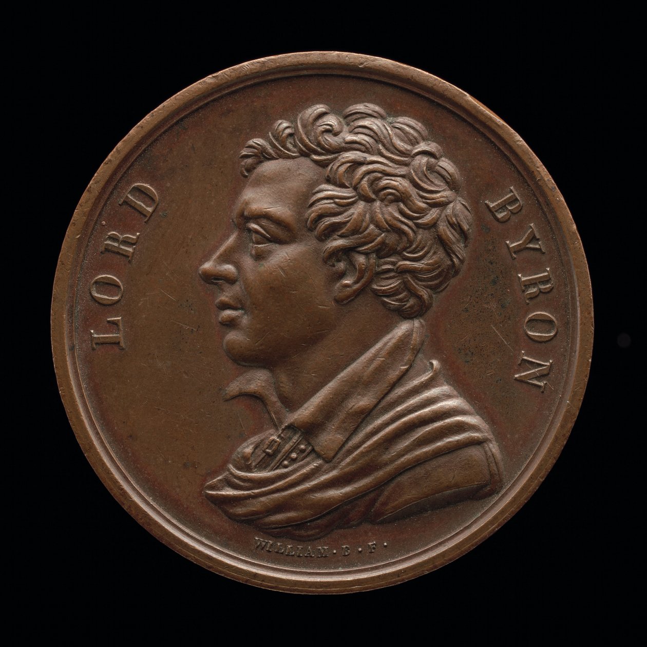 Lord Byron, 1788-1824, Poeta [awers], 1824. autorstwa William Binfield
