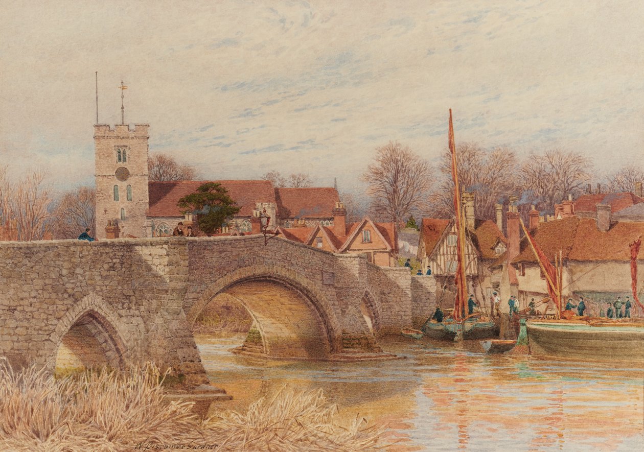 Most Aylesford autorstwa William Biscombe Gardner
