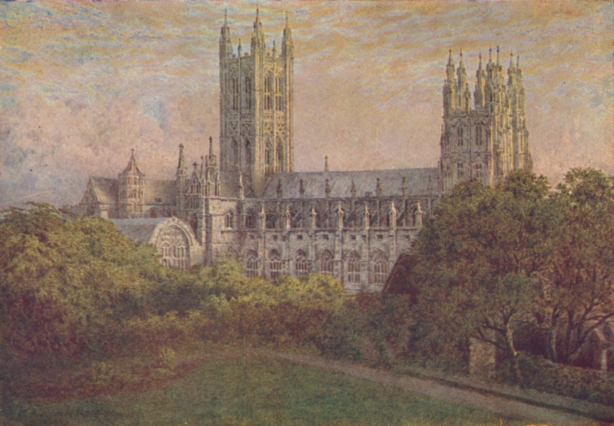 Katedra w Canterbury, 1910 autorstwa William Biscombe Gardner