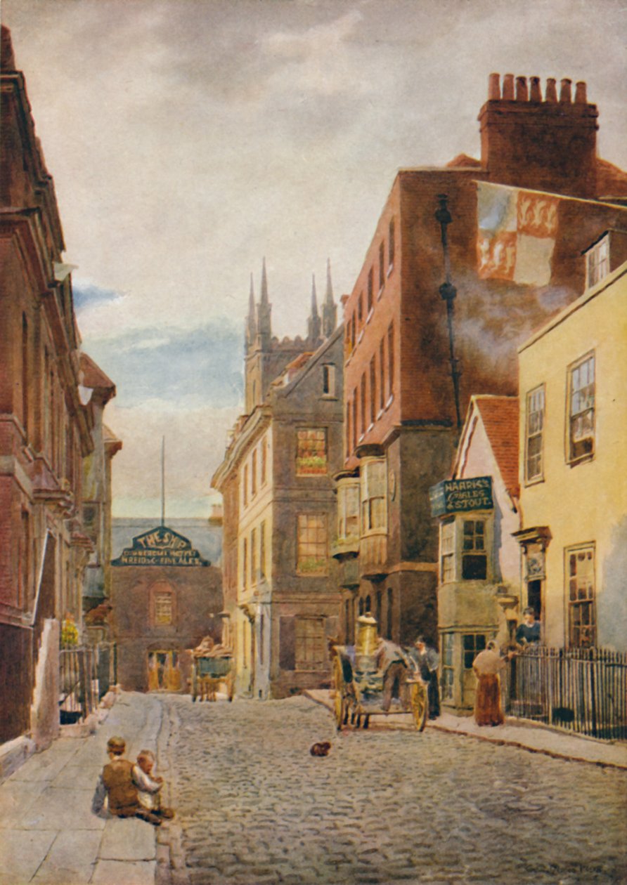 Church Street, patrząc na południe, ok. 1900 autorstwa William Biscombe Gardner