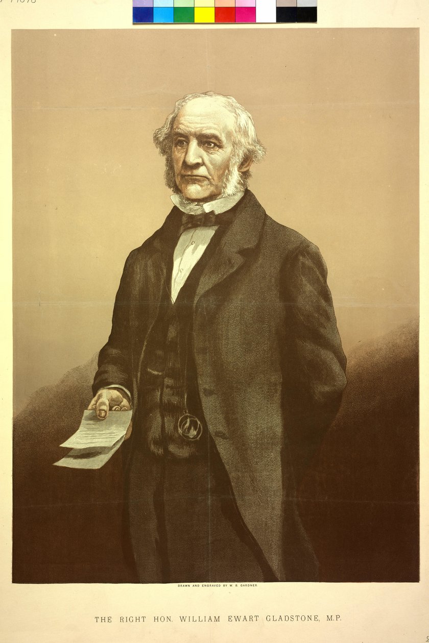 William Gladstone (rycina) autorstwa William Biscombe Gardner
