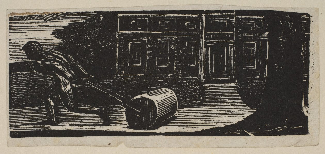 Rolling Stone jest zawsze pozbawiony mchu, z Thorntons Pastorals of Virgil, 1821. autorstwa William Blake