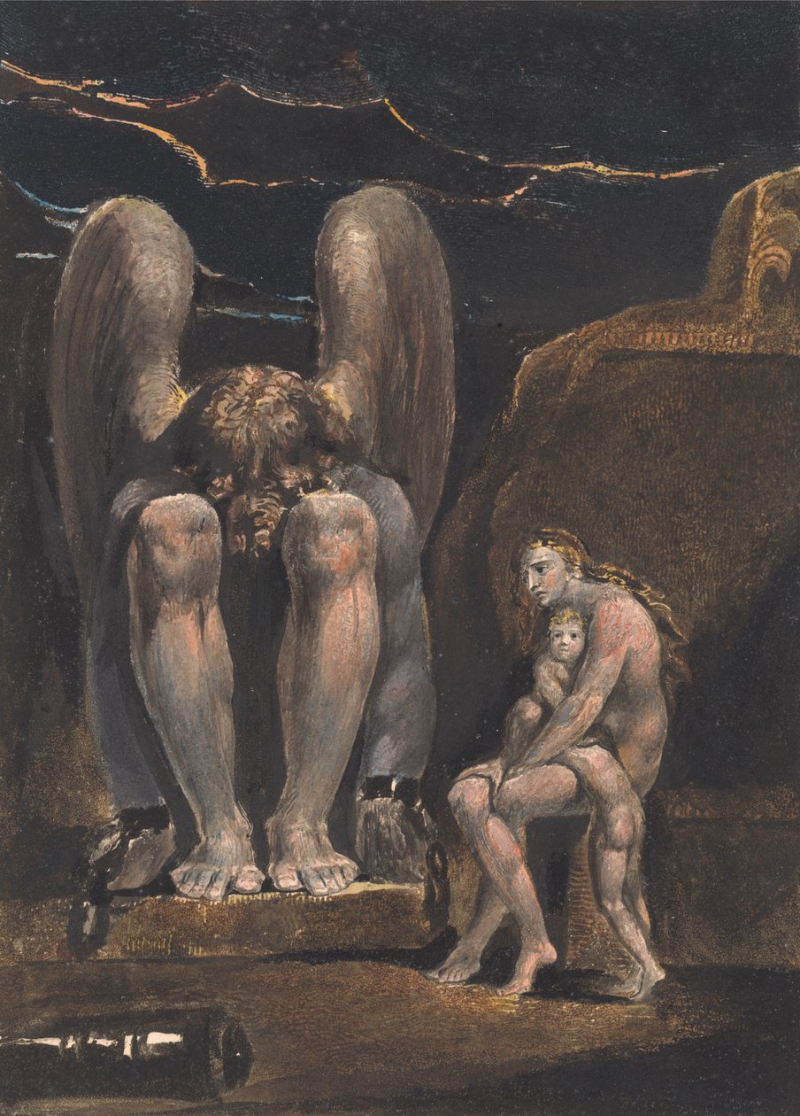 Anioł Albionu; Frontispis (ryc. 1) autorstwa William Blake