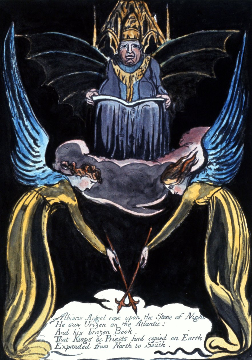 Anioł z Albionu powstał autorstwa William Blake