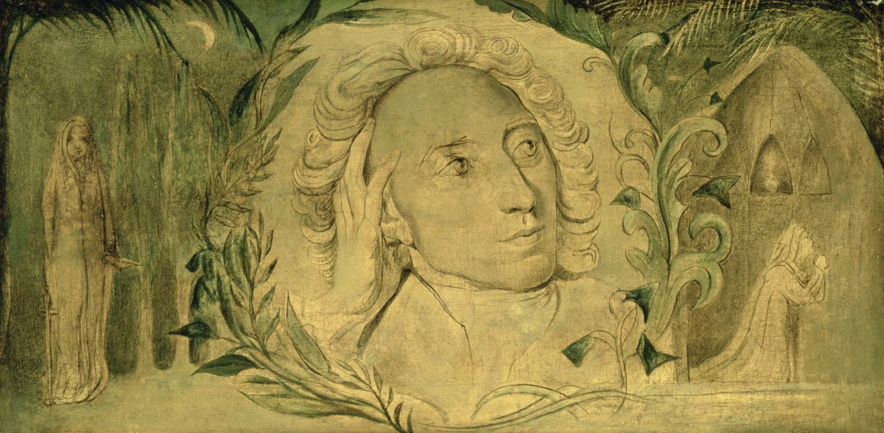 Aleksander Pope, ok. 1800-03 (tempera na płótnie) autorstwa William Blake