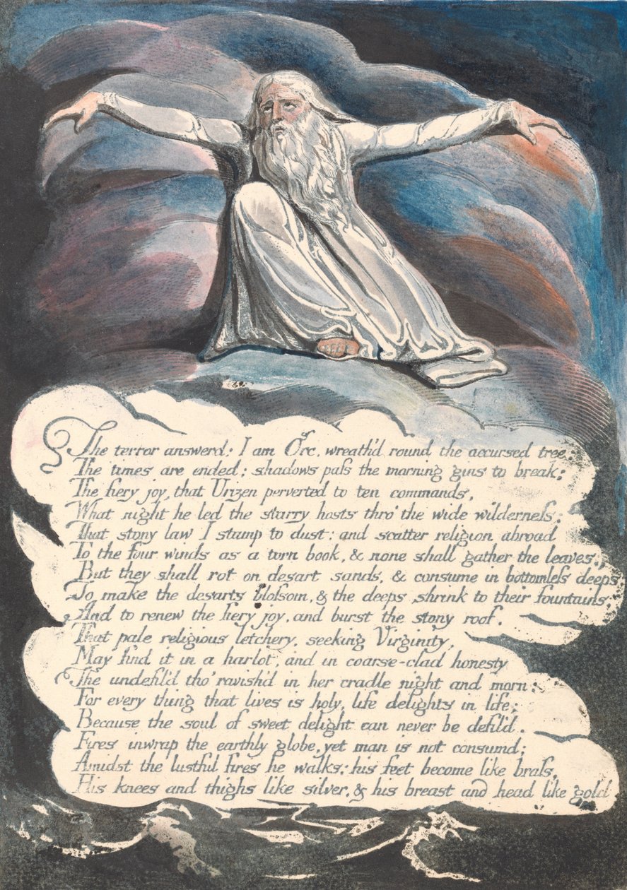 Ameryka. Proroctwo, płyta 10, Terror w odpowiedzi.... autorstwa William Blake