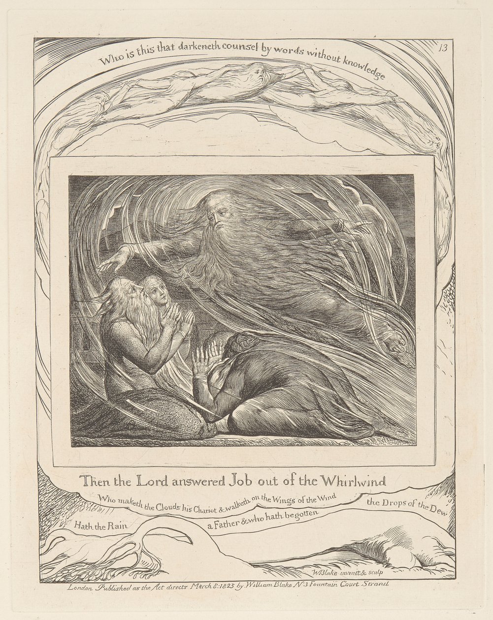 Igreja Nossa Senhora da Assunção de Cordon. Fresco. A Flagelação de Cristo. França. França.polonês autorstwa William Blake