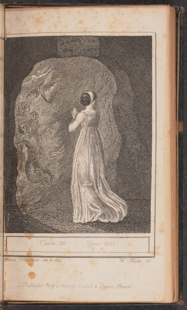 Canto III, werset 201, wydany 1803. autorstwa William Blake