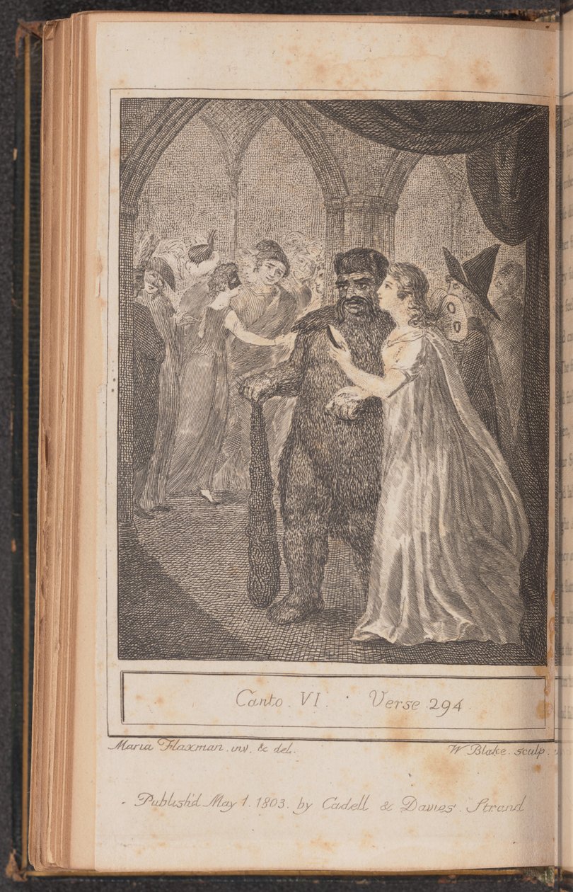 Canto IV, werset 294, wydany 1803. autorstwa William Blake