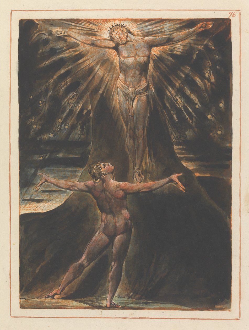 Frontyspis do rozdziału 4 (tablica 76) autorstwa William Blake