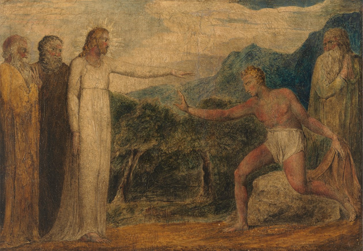 Chrystus dający wzrok Bartymeuszowi autorstwa William Blake