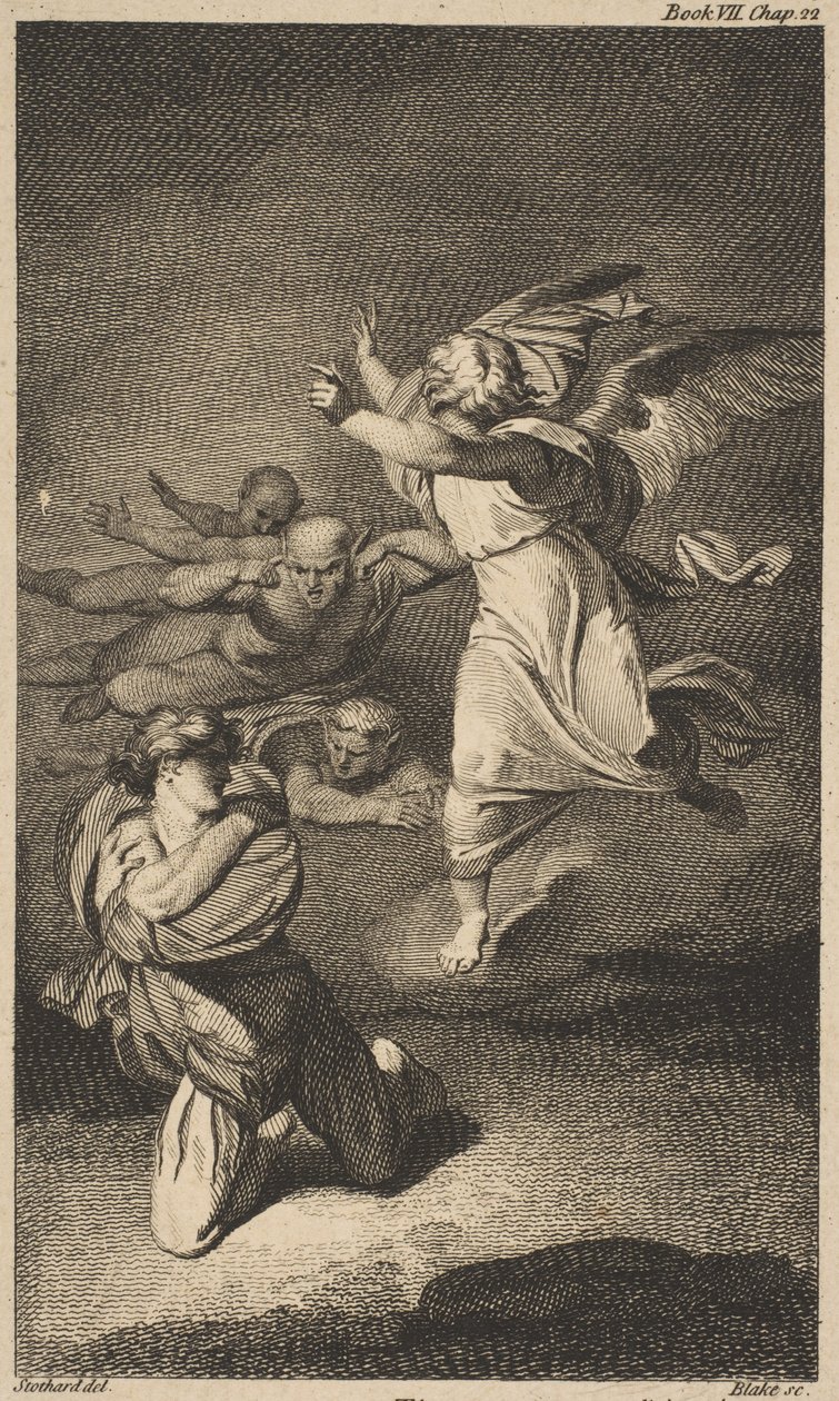 Clarences Dream Shakespeare, Richard III, Akt 1, Scena 4, 1774. autorstwa William Blake
