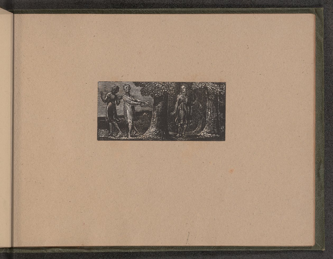 Colinet wyśmiewany przez dwóch chłopców, 1821. autorstwa William Blake