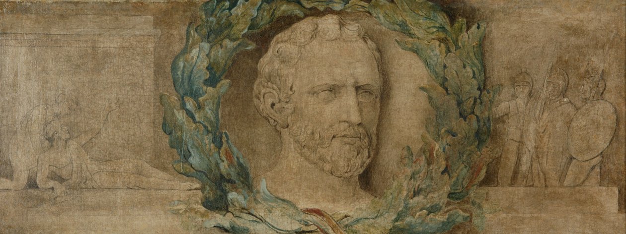 Demostenes (tempera na płótnie) autorstwa William Blake