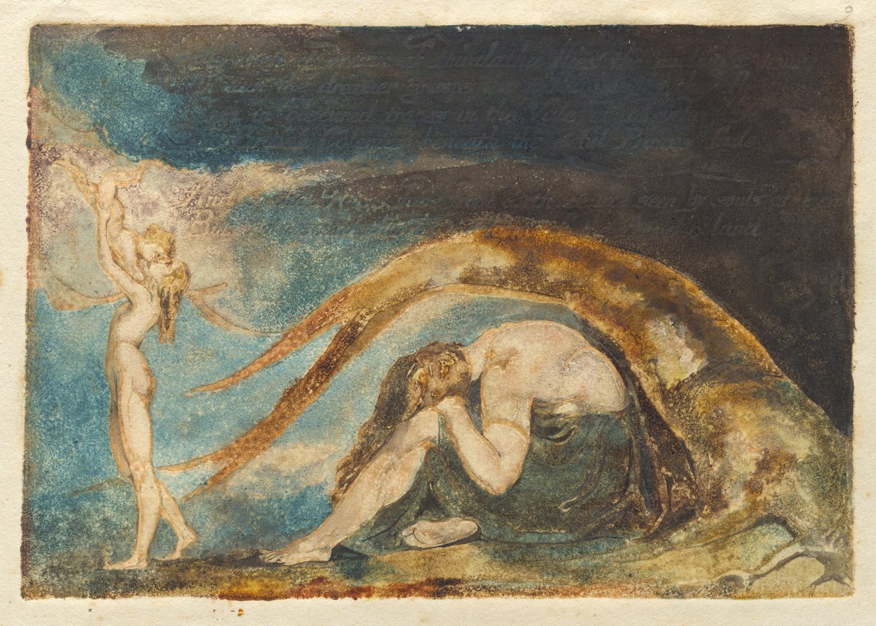 Sen o Thiralatha [z Ameryki, skasowana płyta d], ok. 201 17941796. autorstwa William Blake