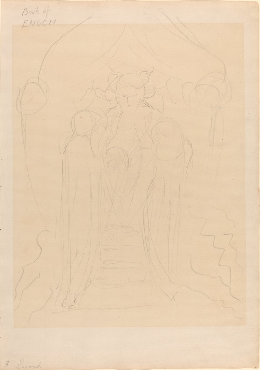 Henoch przed Wielką Chwałą autorstwa William Blake