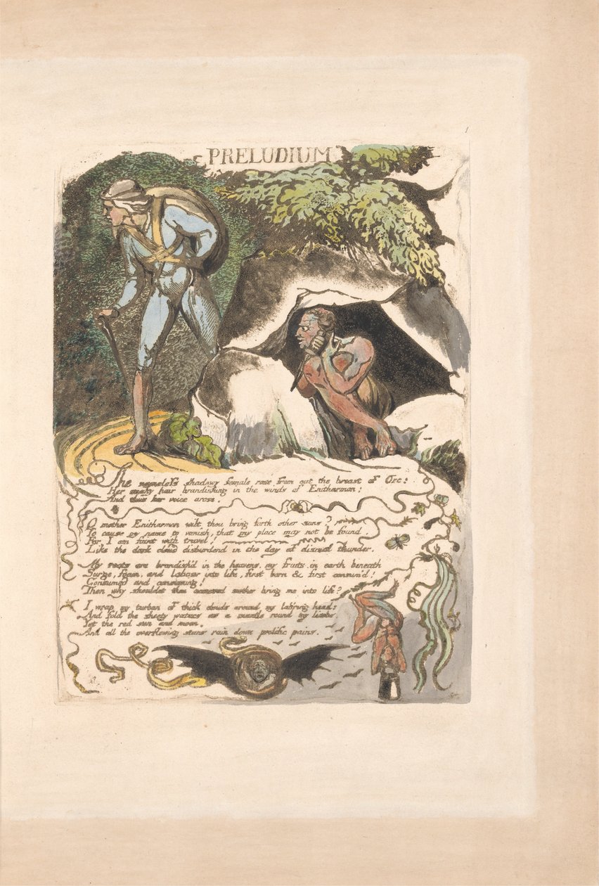Europa. Proroctwo, Tablica 3, Preludium autorstwa William Blake