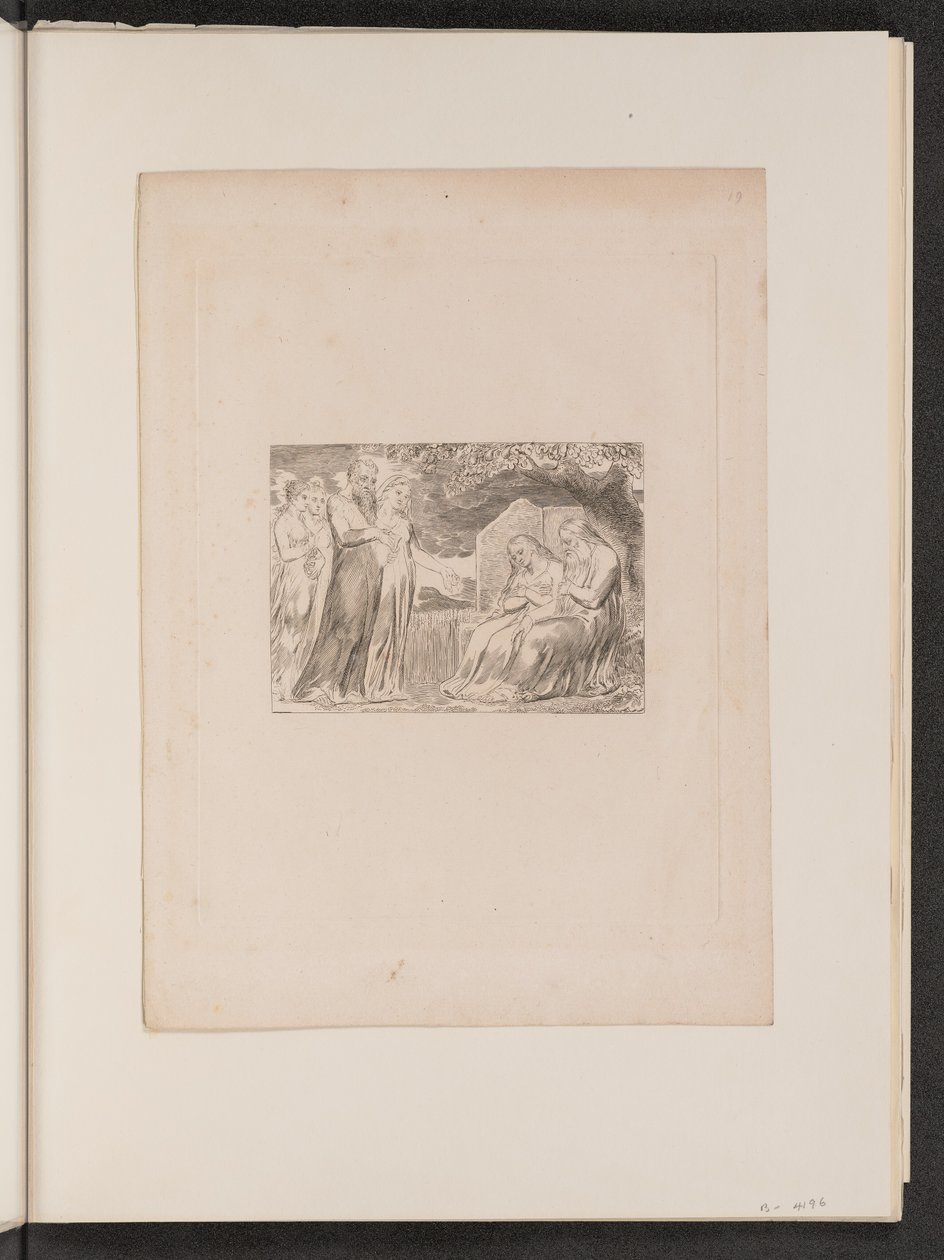 Każdy mężczyzna dał mu też kawałek pieniędzy autorstwa William Blake