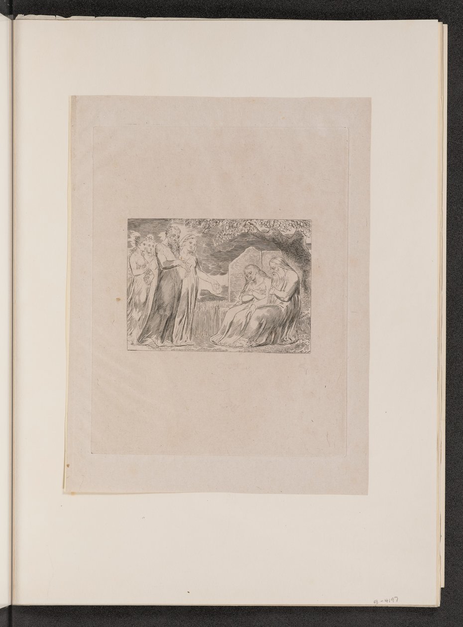Każdy mężczyzna dał mu też kawałek pieniędzy, 1825. autorstwa William Blake