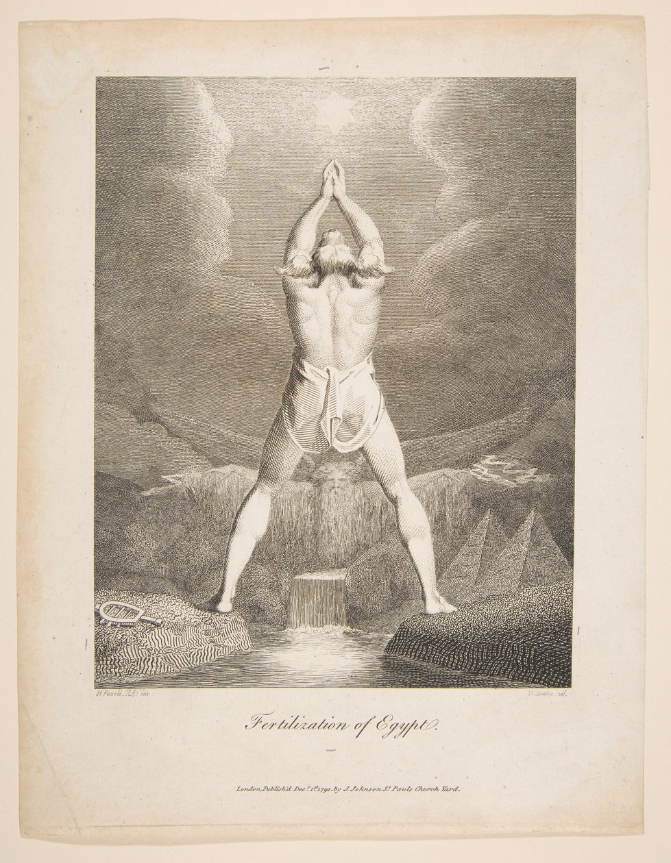 Nawożenie Egiptu Erasmus Darwin, Ogród Botaniczny, 1791. autorstwa William Blake