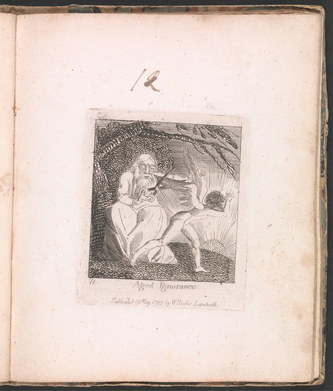 Dla dzieci. Bramy raju, ilustracja 13, Wiekowa ignorancja autorstwa William Blake