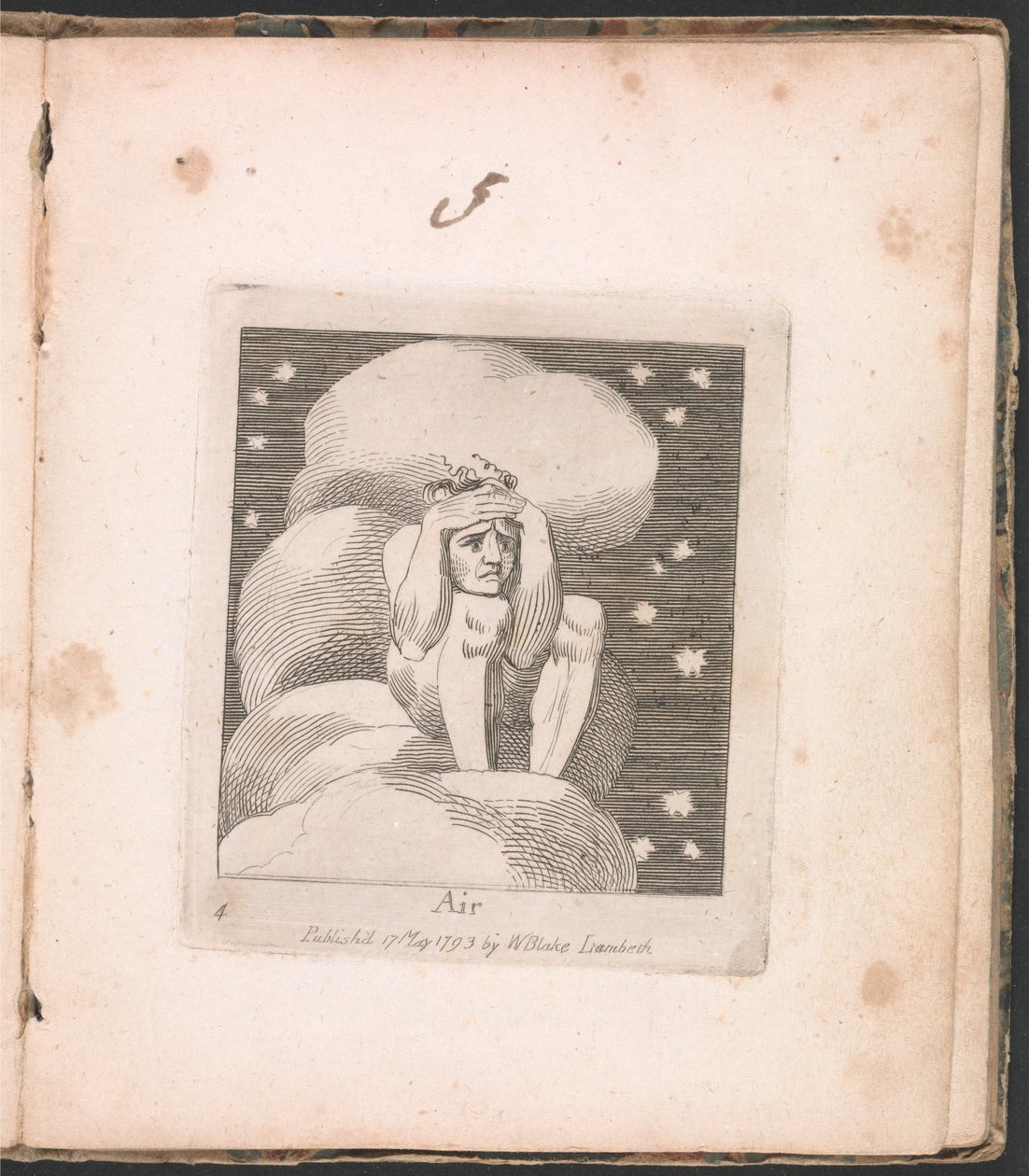 Dla dzieci. Bramy raju, ilustracja 6, powietrze autorstwa William Blake